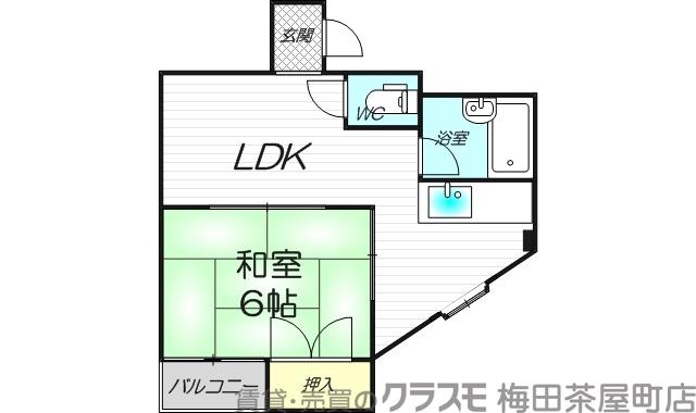 サンプラザ新北野 A棟の間取り