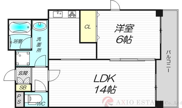 パレスフォー塚本Ⅱの間取り