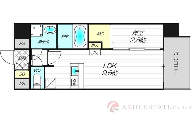 プレサンスNEO上新庄PRIMECRUISの間取り