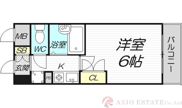 エスリード新大阪第8の間取り