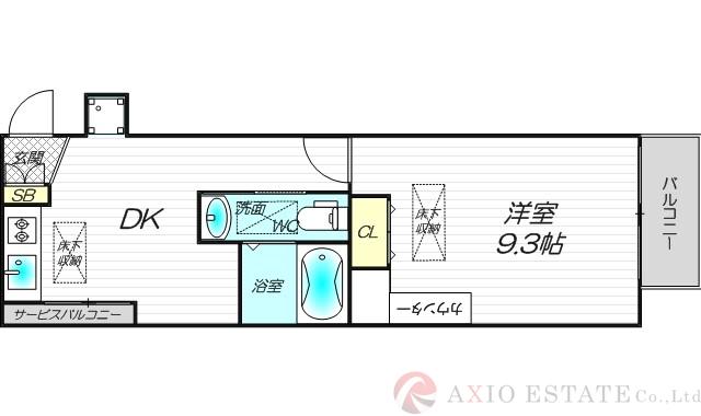 プルメリア新大阪の間取り