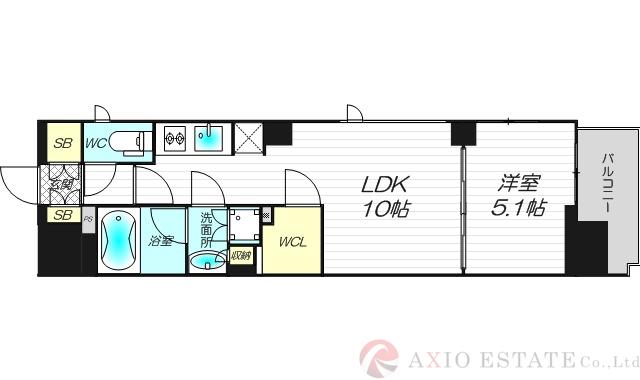 シティカレント新大阪の間取り