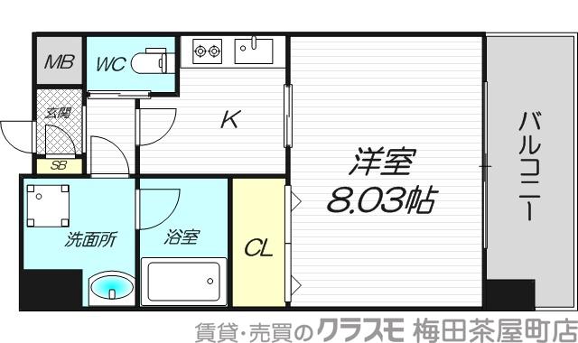 GROOVE西三国の間取り