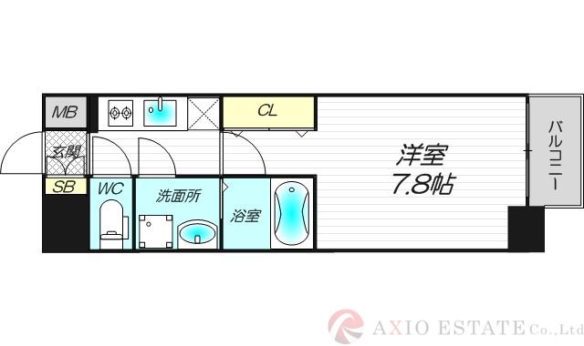 プレサンス新大阪ザ・デイズの間取り