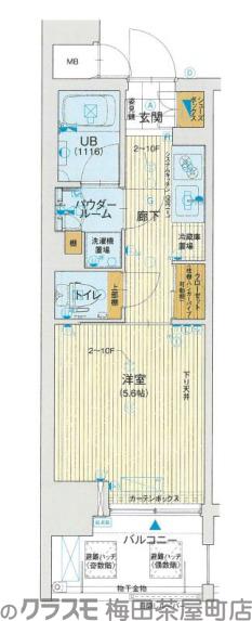 アスヴェル東本町Ⅱの間取り