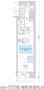 同心の完工年月（2023年2月）築の賃貸マンションの間取り