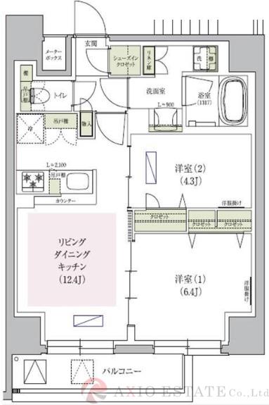 アーバネックス天満橋Southの間取り