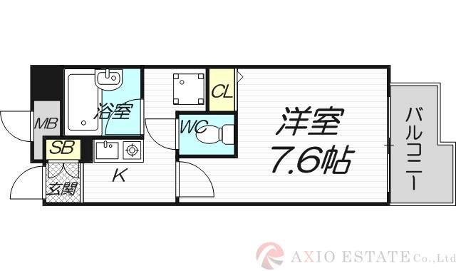 プレサンス新大阪の間取り