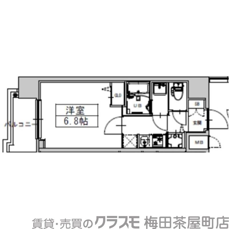 S-RESIDENCE天満Gracisの間取り