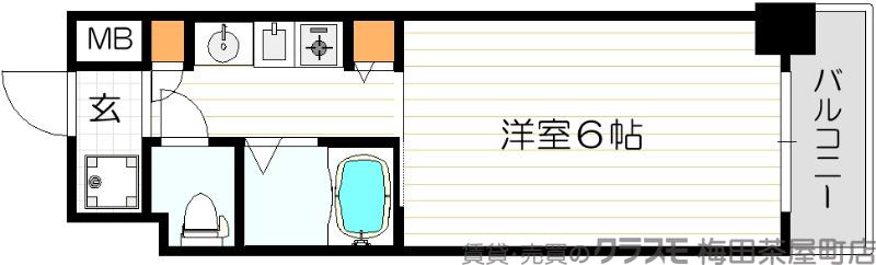 海老江の完工年月(2002年2月)築の賃貸マンションの間取り