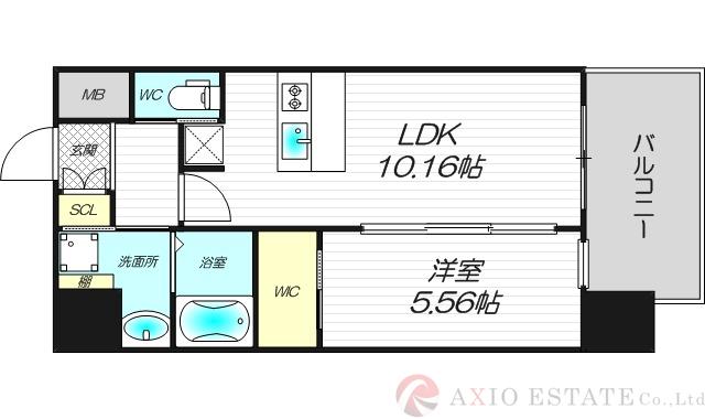 プレジオ西中島ASIANの間取り