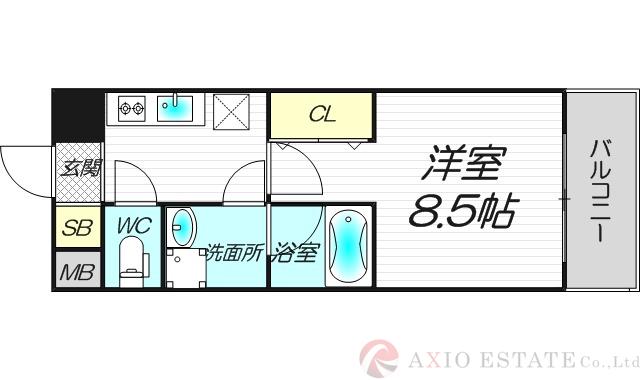 リバースクエア103の間取り