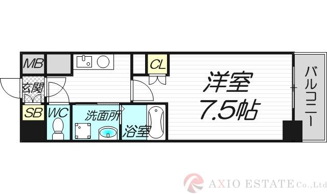 エステムヒルズ新大阪の間取り