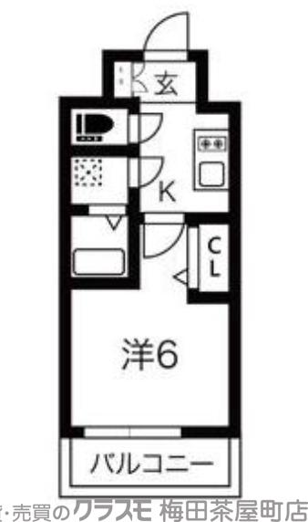 エスリードレジデンス大阪福島フロントの間取り