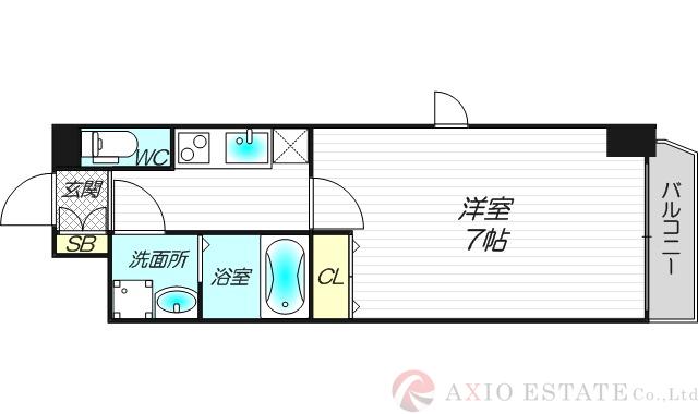 アリビオ江坂垂水町の間取り