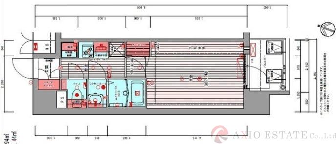 プレサンスNEO上新庄PRIMECRUISの間取り