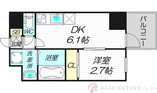 セレニテ新大阪グランデ ミリューの間取り