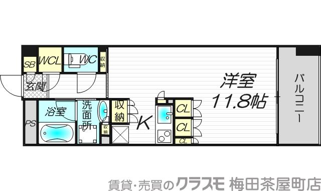 ガリレイ新町(北棟)の間取り