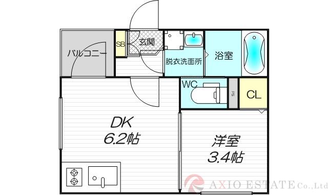 GLOWILL東三国の間取り