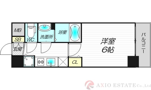 アスヴェル新大阪SOUTHの間取り
