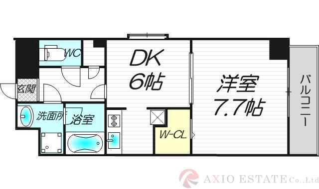 アクアスイート新大阪の間取り