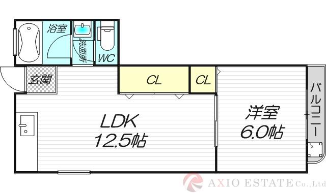 ビギンハイツ A棟の間取り