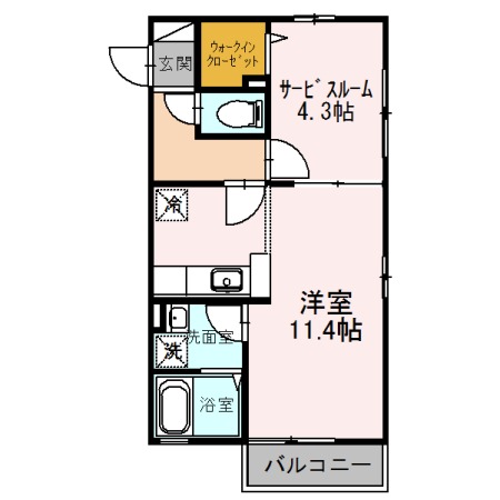 オーク太田Ⅱの間取り