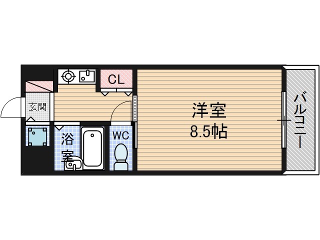 アルファ千里丘の間取り