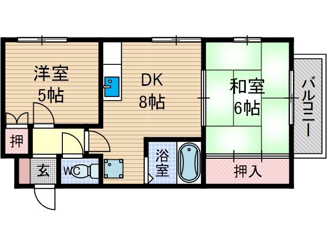 ハイツ天野の間取り
