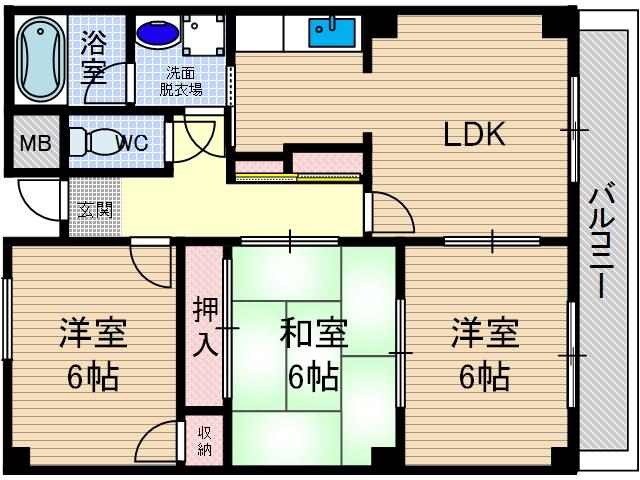グランドハイツ小柳の間取り