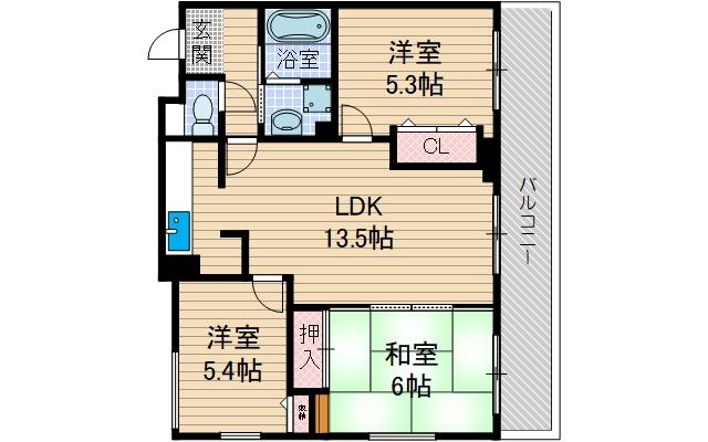 コート若園の間取り
