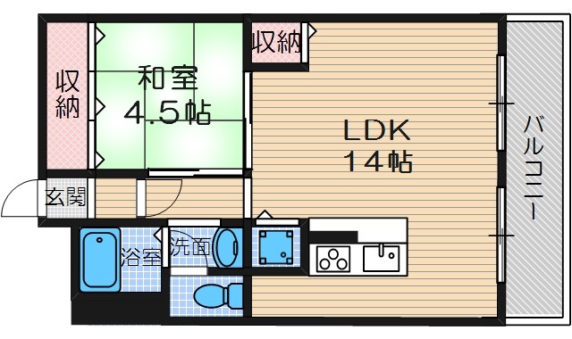 ハイツ穂積の間取り