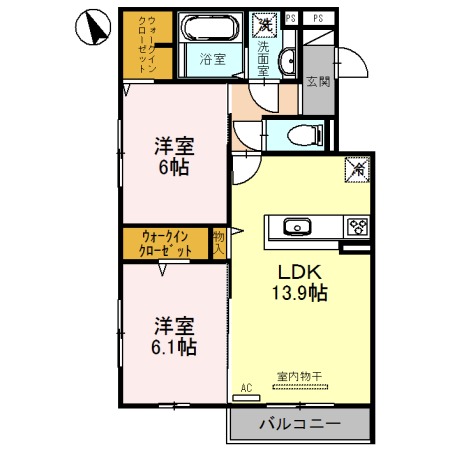 セジュール ド ソレイユの間取り