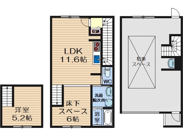 &Space茨木の間取り