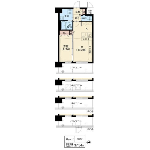 スプランディッド茨木天王の間取り