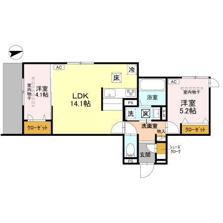 D-residence東五百住町の間取り