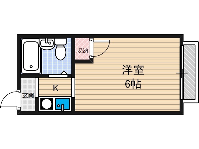 ハイツフミノの間取り