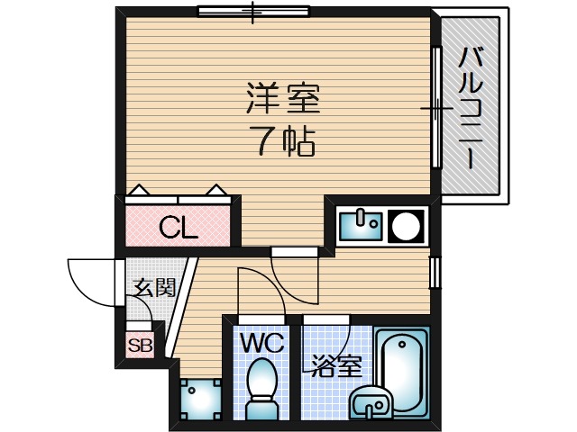 カントリー青葉ハイツの間取り