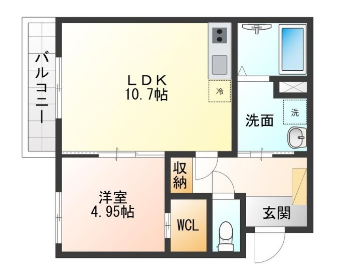 Cedar Hall Yamada Oneの間取り