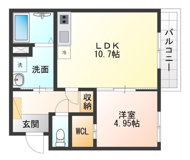 Cedar Hall Yamada Oneの間取り