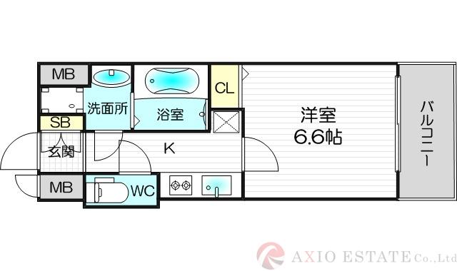 S-RESIDENCE新大阪Ridenteの間取り