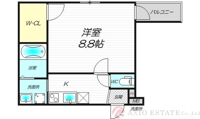 フジパレス東三国Ⅴ番館の間取り