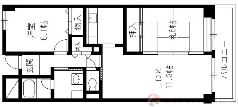 デセンテ上新庄の間取り