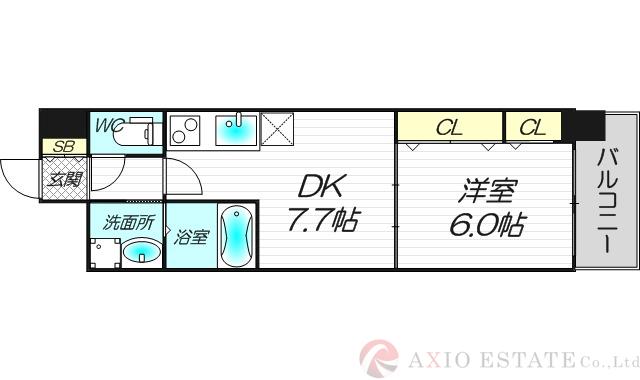 フィールドライト新大阪の間取り