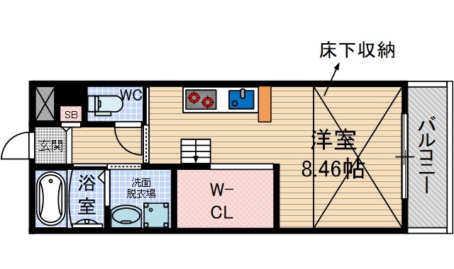 ラフィーネの間取り