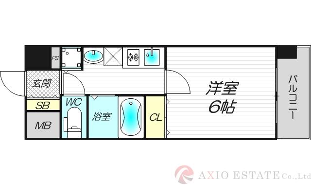 プレミアムステージ新大阪駅前Ⅱの間取り