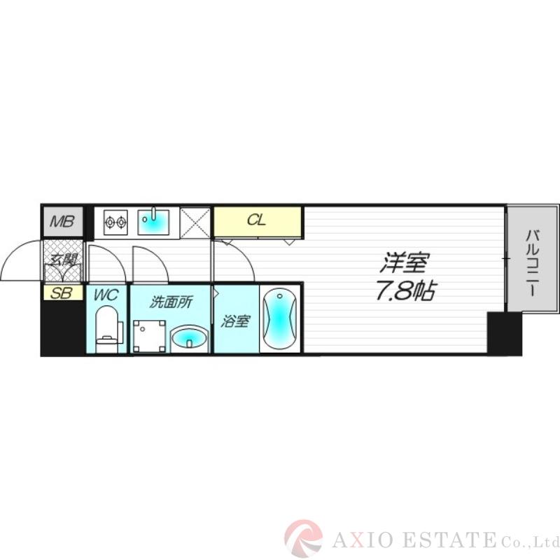 プレサンス新大阪ザ・デイズの間取り