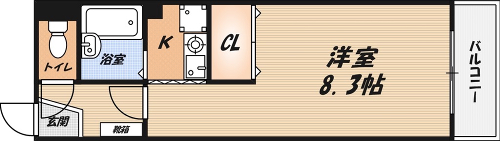 ビアンヌール芥川の間取り