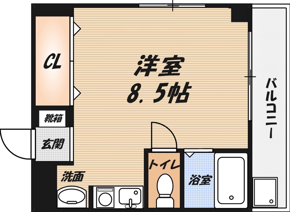 フェリセ富田の間取り