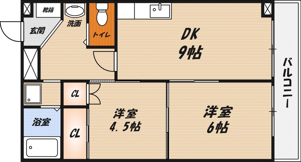 ハイツタンモトの間取り